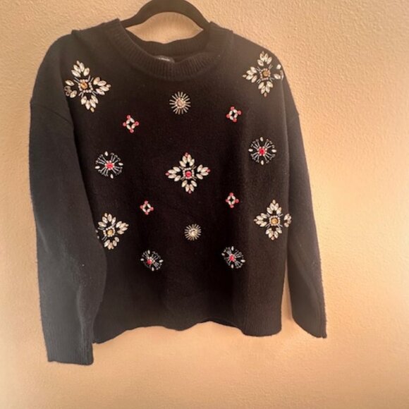 Kate Spade Rhinestone Embellished Sweater Size M - Picture 1 of 2